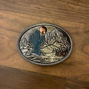 Montana silversmith belt buckle